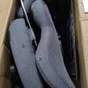 Respawn 110 Pro Ergonomic Gaming Chair with Footrest for Adults - Comfortable Office Gaming Recliner with Lumbar Support and Headrest, Racing Style Video Game Chairs for Computer Gamer - Gray Fabric