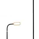 KOZIS Cordless Rechargeable Type-C FlexLamp | 2-in-1 Desk Floor Customizable | 3 Colors Adjustable Gooseneck | Stepless Dimming | Lamp for Piano Craft Bedroom Office Study Reading Camping