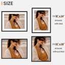 22x28 Picture Frame, Photo Frame with HD Plexiglass, Display Pictures 18x24 with Mat or 22x28 Without Mat for Wall Display, Wall Hanging Photo Frame,1 Pack, Black