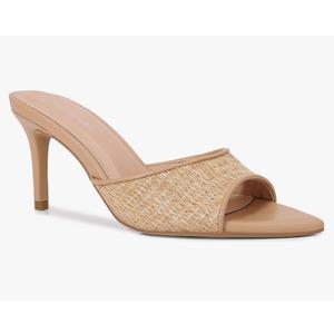 Women Clear Pointed Toe Sandals Stiletto Heels Transparent Strap High Heels Slip on Mules for Women
8.5