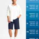 G Gradual Casual Shorts for Men 11" Lightweight Men's Golf Shorts Stretch with 3 Pockets Quick Dry Summer Breathable Shorts (Blue, XL)