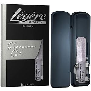 Légère Reeds - Bb Clarinet Reed, European Cut, Strength 4.50 (BBES4.50) - Premium Synthetic Woodwind Reed