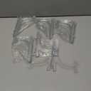 LonlyEagle 12 Pack 6 Inch Clear Plastic Easels or Stand/Plate Holders to Display Pictures or Other Items at Weddings, Plate Stands for Home Decoration, Birthdays, Tables