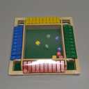 Shut The Box Game, Wooden Board Tabletop Dice Game for 2-4 Players & Kids Adults, a Fun Math Learning Toy for Family Game Night - an Ideal Made from Non-Toxic Wood, Child-Safe