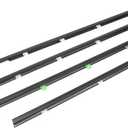 GZYF 4PCS Weatherstrip,Window Weather Stripping Moulding Trim Seal Belt for Honda Civic 2012 2013 2014 2015, Door Outside Trim Seal Belt, Replace#72450-TR0-A01 72410-TR0-A01 72950-TR0-A01,Black