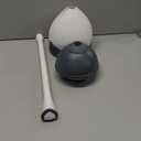 Clorox Toilet Plunger with Hideaway Holder Caddy Heavy-Duty Compact Design with Non-Skid Rubber Base for Bathroom Convenient Storage Toilet Unclogger, 6.5x19.5-Inch, White