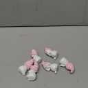 Lyrow 6 Packs Resin Pink Snowman Christmas Ornament with Various Animated Faces Christmas Tree Hanging Decorations, Party Decors for Gift Holiday Stocking Stuffers Tree Wreath Mantel Garland Decor