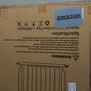 Walk Through Baby & Dog Gate 29-34 Inch, Pressure Mounted No Drilling, Indoor Safety Gate for Stairs & Doorways, Metal Design for Kids and Pets, White