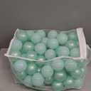 Ball Pit Balls for Kids, Plastic Refill 2.2 Inch Balls, 100 Pack, Bright Colors, Phthalate and BPA Free, Includes a Reusable Storage Bag with Zipper (Green)