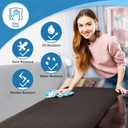 Deconovo Kitchen Mats for Floor, Kitchen Mat and Rugs Cushioned Anti-Fatigue,17.3"x 28", Black, Waterproof, Non Slip, Easy-Clean, Long-Lasting and Comfort at Home, Office, Garage