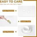 DWCN Rectangle Tablecloth - 54 x 80 Inch - Waterproof Stain and Wrinkle Resistant Washable Table Cloth, Decorative Fabric Table Cover for Kitchen Dining Room Party and Outdoor Use, White