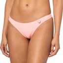 Body Glove Standard Smoothies Solid Minimal Coverage Thong Bikini Bottoms for Women (Medium, Coral)