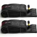 Fincci Pair Bike Inner Tube 26 x 1.75-2.125 Inch 48mm Schrader Valve Inner Tubes for Mountain MTB Bicycle - Compatible Sizes: 1.75/1.85 1.95/2.0/2.10/2.125
