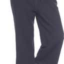 LNX Womens Linen Capri Pants Wide Leg High Waisted Drawstring Casual Cropped Pants with Pockets, 4XL
