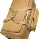 Mountain Land 120L Tactical Duffle Bag Rolling Duffle Bag with Wheels And Handle(Khaki)