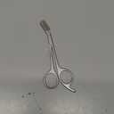 Eyebrow Trimming Scissors with Comb, Gifts For Men Women Stocking Stuffers, Stainless Steel (Silver)