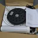 SIBRILLE Floor Lamp with White Fabric Shade - Color Chaning Standing Lamp with Foot Switch, 3 Color Temps, 9W E26 LED Bulb Included, 62" Floor Reading Light for Living Room Bedroom Office Corner