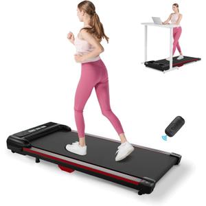 GORISE Walking Pad, Under Desk Treadmills for Home, Walking Pad with Incline, Treadmills with Remote Control APP LED Display, 3 in 1 Portable Walking Treadmill, Shock Absorption Design