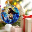 3 x Jesus Christ Ornament: Christmas Ornaments, Religious Christmas Decorations for Tree, Catholic Ornament & Christian Holiday Decor | Religious Gifts, Christian Gifts - Design B