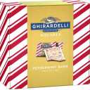 GHIRARDELLI Peppermint Bark SQUARES and Dark Chocolate Peppermint Bark SQUARES Assortment Holiday Gift Box, 24.7 oz, BBD 08/31/2025