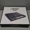 LEKATO Percussion Sample Pad, Electric Drum Pad with 9 Velocity-Sensitive Drum Pad, Electronic Drum Set Pad Multipad with MIDI out, USB MIDI, AUX, 1,000+ Sounds, 32GB Flash, Bluetooth (PD708)