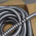 50 ft 3/4 Inch Reduced Wall Flexible Metal Conduit,Low Voltage, Galvanized Steel Outdoor Electrical Conduit for Greenfield Wiring, Cable Management