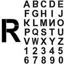 SATINIOR 36 Pieces Large Letter Stencils Number Reusable Alphabet Stencils Numbers Templates Craft for Wood Wall Fabric Signage Chalkboard Painting DIY Projects (12 Inch)