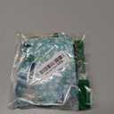 Green Flowers 2-in-1 ID Badge Holder & Lanyard Wallet for Teachers, Nurses,Professionals-Cute Zippered Coin Pouch, Removable Wristlet & Neck Lanyard,5 Card Slots Stylish Work Essential 2