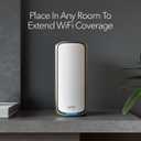 NETGEAR Orbi 970 Series (RBE970) Quad-Band WiFi 7 Mesh Add-on Satellite - Works with Existing 970 Series Mesh System or Router - Adds Coverage up to 3,300 sq. ft. - BE27000 802.11be 
