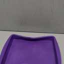 Lmaray 11 x 9.5 Inch Purple Silicone Baking Pan, Safe, Durable, Easy Cleanup, Microwave and Oven Safe
