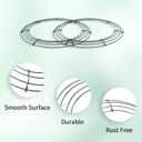 4 Pack Wreath Frame 14 Inch Wire Wreath Frame Round Metal Wreaths Form Dark Green Wire Wreaths Ring for DIY Craft Floral Arrangements Front Door Outdoor Wedding Christmas Home Decor Making Supplies