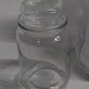 Glass Jar With glass Lid 3 Pcs 5"