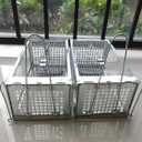 HUIYGC Rat Trap, Chipmunk Rodent Trap Working for Indoor and Outdoor to Catch Small Animal - Mouse Voles Hamsters Humane Cage Trap-O (2 PCS)