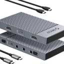 ORICO 4K USB Portable HDMI Capture Card with Dual 4K@60Hz Inputs, Compatible with PS5/Xbox/Switch/OBS and More, for Streaming & Recording Gaming, Works on Laptop, PC, Mac, iPad