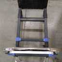Convertible Hand Truck Dolly Cart/Folding Cart / 4-Wheel Collapsible/ 2 Straps/Adjustable Height Length/for Luggages/Cartons/Warehouse/Supermarket/Office / 500 Lbs Load