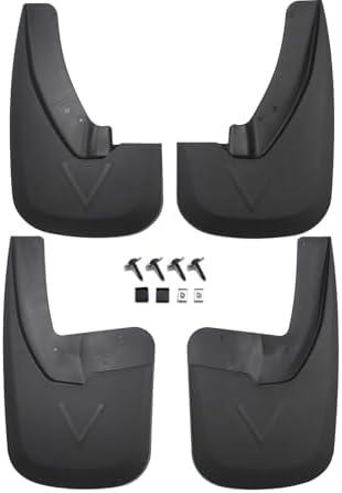 RMOURTEKK Mud Flaps Compatible with Dodge Ram 2009-2018 1500 2500 3500 & 2019-2024 Ram 1500 Classic with OEM Fender Flares Custom Front and Rear Mud Guard Set (4pccs- Set)