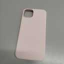 ORNARTO Compatible with iPhone 15 Plus Case 6.7", Slim Liquid Silicone 3 Layers Full Covered Soft Gel Rubber Cover Protective Phone Case with Anti-Scratch Microfiber Lining-Pink