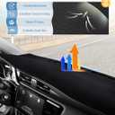 FIILINES Dash Cover for 2014-2018 Toyota Corolla, Dashboard Mat Accessories Dash Cover Sunshade Nonslip Mesh Protector No Glare Black