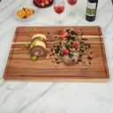 GAOMON 24 x 18 In Acacia Cutting Boardfor Kitchen, XXL Extra Large Charcuterie Cheese Platter Serving Tray, Food Prep and Serving Boards, Chopping Boards for Meal Vegetables and Cheese
