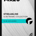 Americanflat 14x20 Picture Frame with Polished Plexiglass - Streamline Collection - Thin Border Picture Frame for Wall Display - Hanging Hardware Included - Black