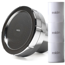 Eskiin Chrome Showerhead + 3 Filters (Year Supply) Best Shower Head With Filters For Healthy Hair & Skin - High Pressure Water Softener For Hard Water - Reduce Dandruff, Protect Colored Hair