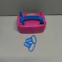 IDAODAN Electric Balloon Pump, Portable Electric Balloon Blower Machine Balloon Air Pump Dual Nozzle Rose Red 110V 600W Balloon Inflator for Party Decorations