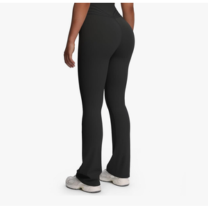 Aoxjox Flare Leggings for Women Trinity Tummy Control High Waisted Wide Leg Yoga Pants  M