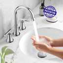 Bathroom Faucets for Sink 3 Hole, Hurran Chrome Bathroom Sink Faucet with Pop-up Drain and Supply Lines, Stainless Steel Lead-Free Widespread Faucet for Vanity RV Farmhouse Sink