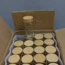 DWTS DANWEITESI 36 Pcs Glass Spice Jars - 4oz With Bamboo Lids, Empty Bottles With Labels, Kitchen Spice Jars With Shaker Lids