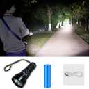 Mini Flashlights High Lumens Rechargeable, Super Bright Flashlight, Mini Flashlights for EDC Carry, Tactical Flashlight Waterproof Handheld Flash Light LED Flashlight for Emergencies, Camping, Hiking