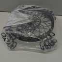 Metal pot holder, heavy-duty pot holder, indoor and outdoor rust proof metal pot container circular holder, home and garden decoration display stand (3-piece set in black)