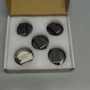 DG64-00473B Compatible for Samsung Oven Knobs Replacements NX58M6850SG NX58H5600SS NX58H5650WS NX58J7750SS Samsung Stove Replacement Parts(5packs) (black+silver)