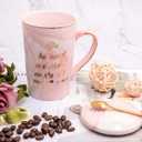 She Believed She Could So She Did Coffee Mug - Congratulations Graduation Gifts for Her Women Girl Daughter College Nursing - Cute Motivational Inspiritional 12.5oz Pink Ceramic Cup + Gift Box