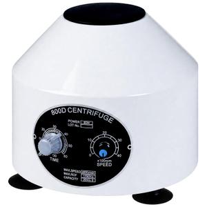 Durable Benchtop Lab Centrifuge Machine, 0-4000RPM Adjustable Speed & 0-60min Timer, 6×20ml Tubes Low Noise Desktop Centrifuge